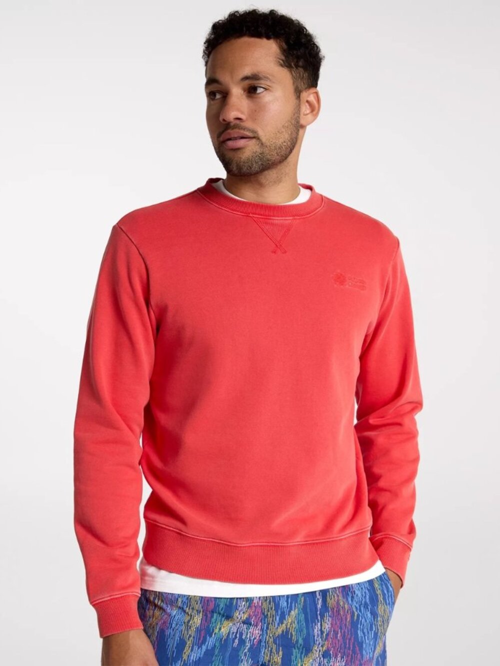 Alpine Design Men's French Terry Crew - Color: Antique Rosewood